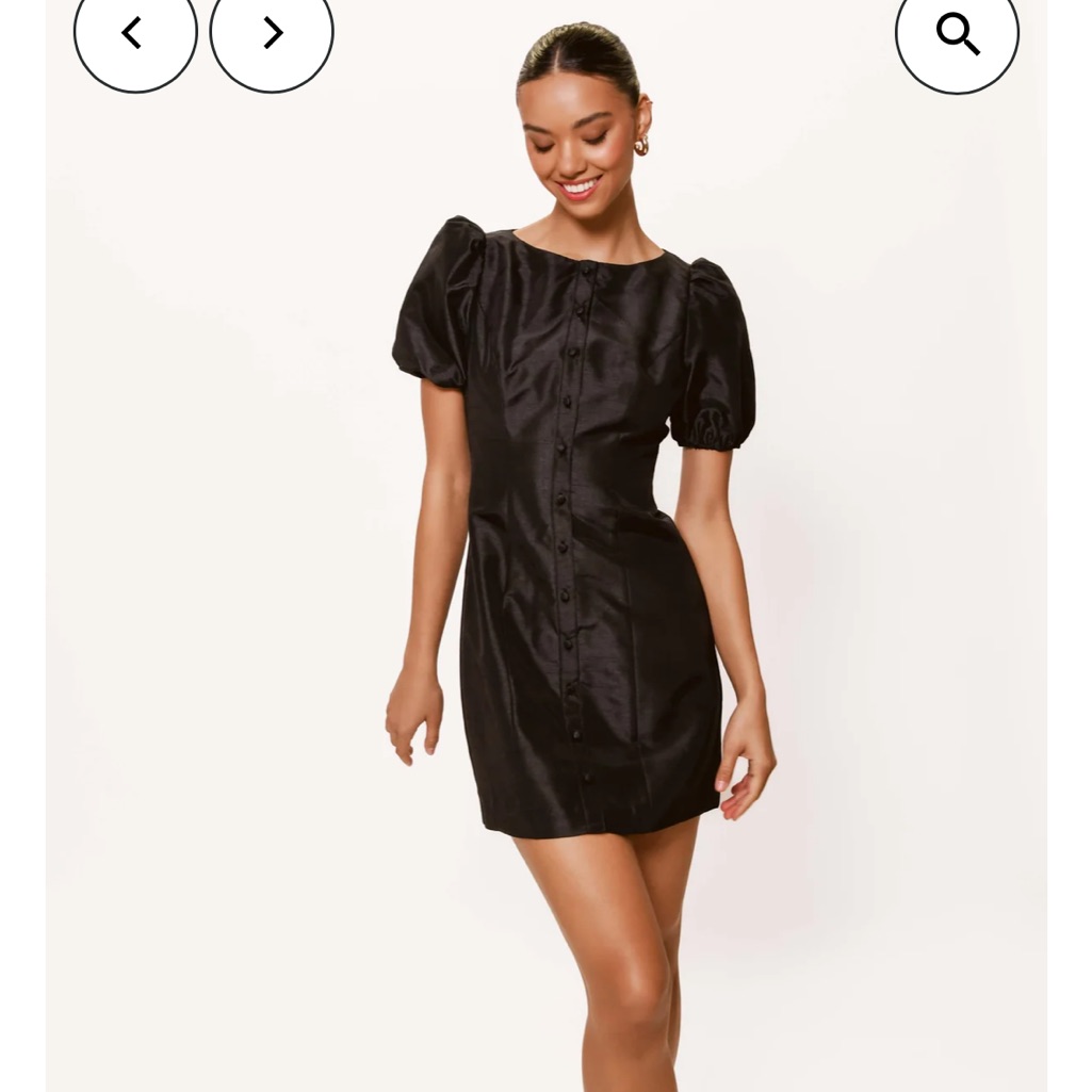 Hutch Cove Dress In Black Nwt